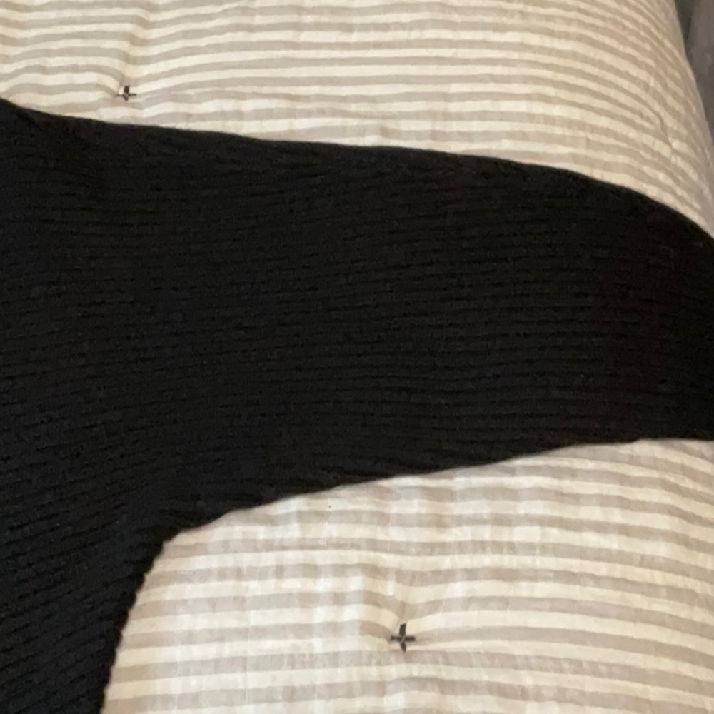 Daily Ritual Black Ribbed Sweater L - Picture 5 of 6